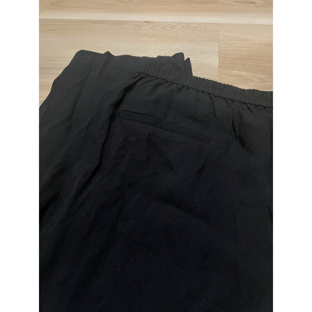 Halogen Women's Comfortable Dress Pants Size 20 Black Pull On Elastic Viscose